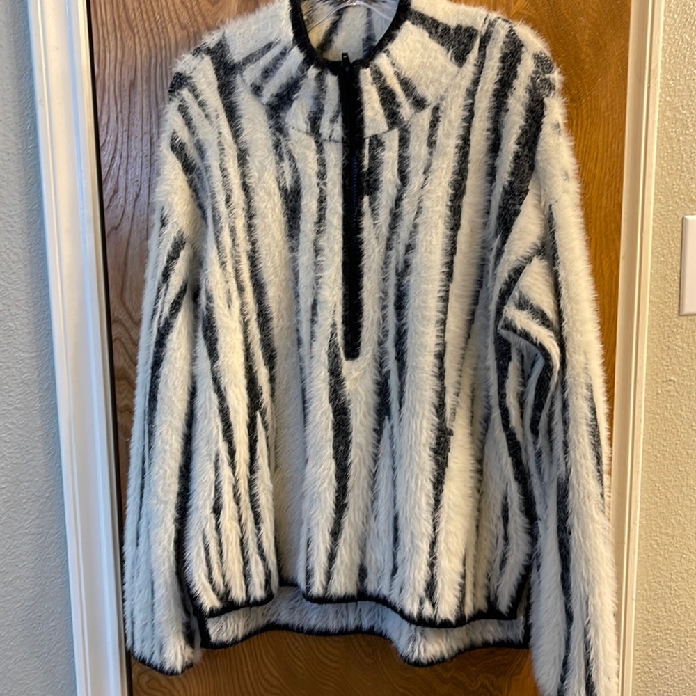 Anthropologie half zip sweater pull over